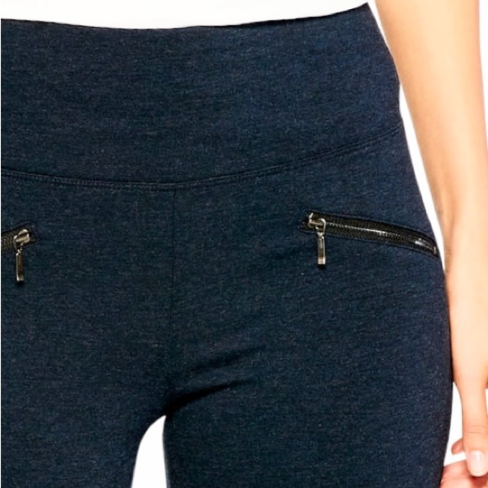 Stitch Fix X Nic+Zoe Zip Detail Legging Navy Blue NWT - Picture 10 of 11